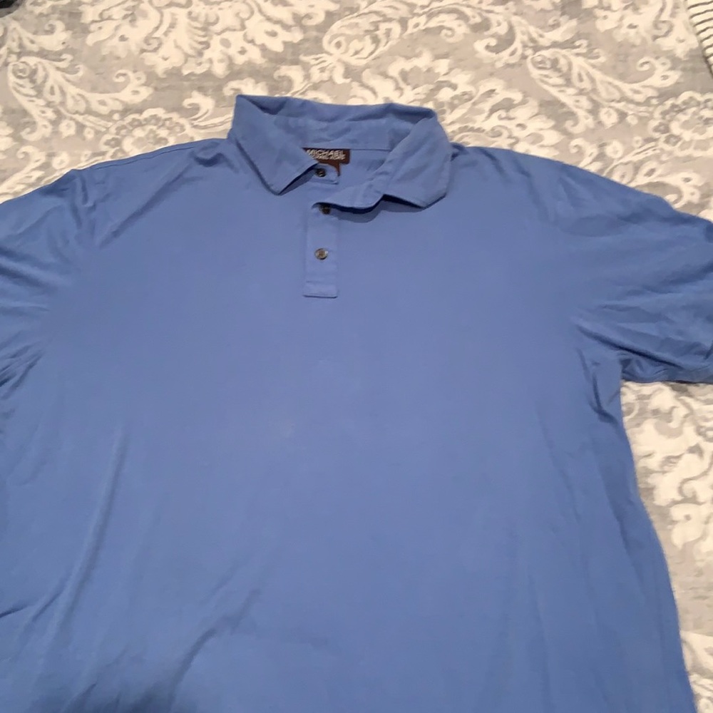 Men’s Michael kors  polo shirt blue gently worn XL